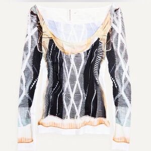 H&M Glenn Martens Elegant Women's Long Sleeve Top